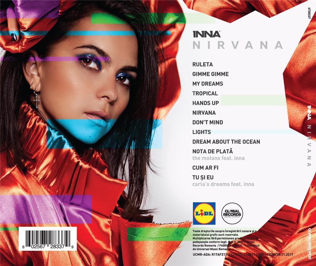 Inna : Nirvana lyrics and Album Cover