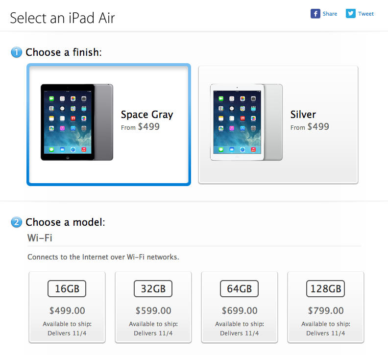 Apple Starts Selling iPad Air Worldwide