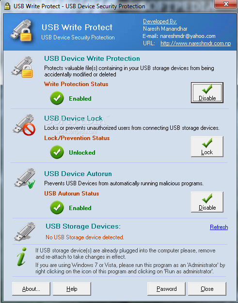 داونلود رایگان آخرین ورژن USB Write Protect