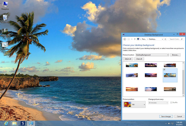 داونلود رایگان تم ساحلی جدید برای ویندوز هشت Beaches Panoramic Theme for Windows 8